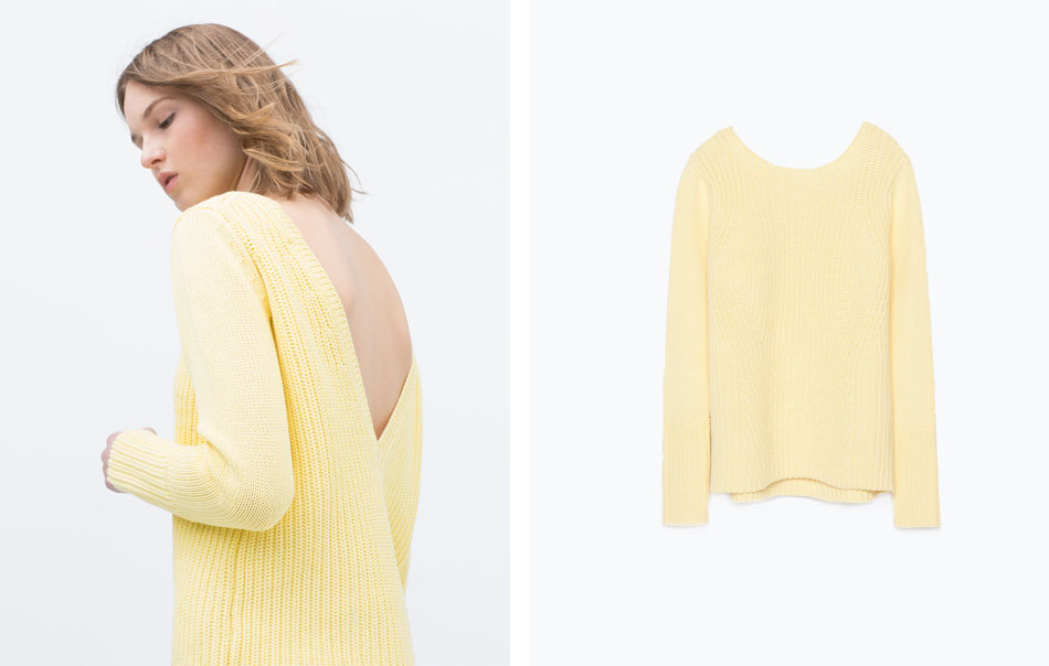 fringe and doll yellow jumper double